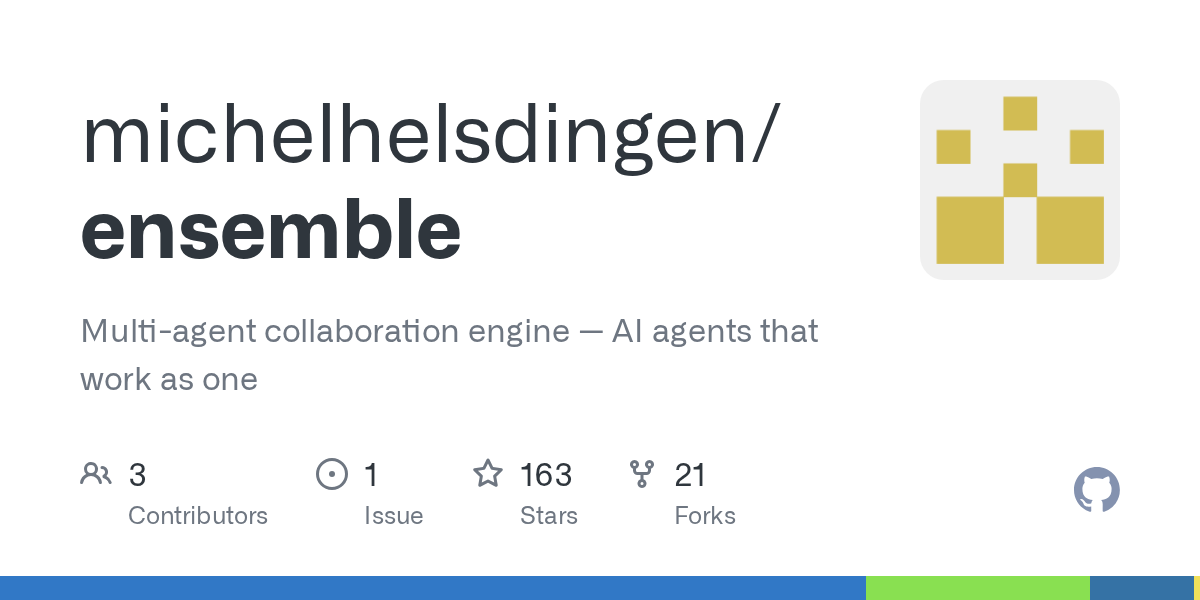 Ensemble open source repo op GitHub